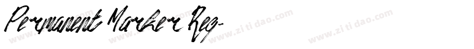 Permanent Marker Reg字体转换
